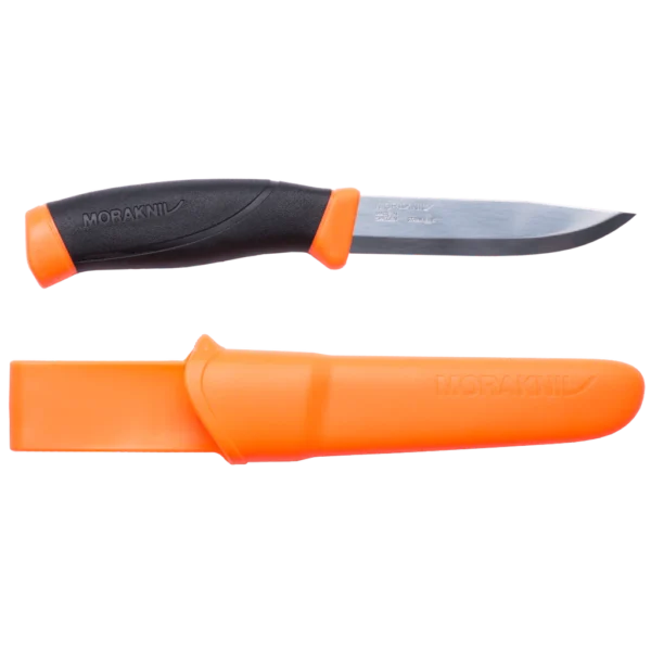 Stainless Morakniv companion mora knife orange